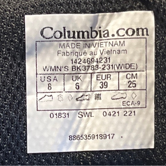 Columbia Women’s Dark Brown Outdoor Hiking Boots, Size 8 (Wide) - Picture 5 of 5